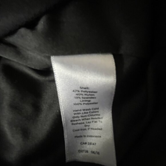 Talbots Women's Black Velvet Flocked Embellished Dress M Velvet Burnout - Picture 4 of 11